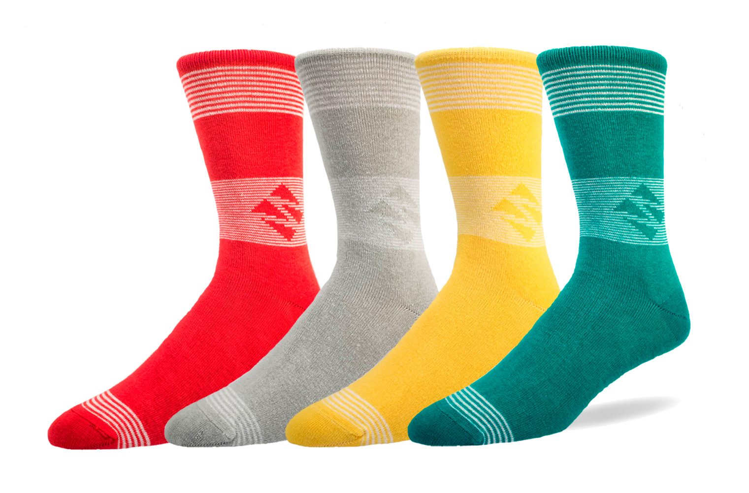 Multi colored socks.