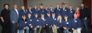 A group shot of the men and women of the USA Blind Hockey team 
